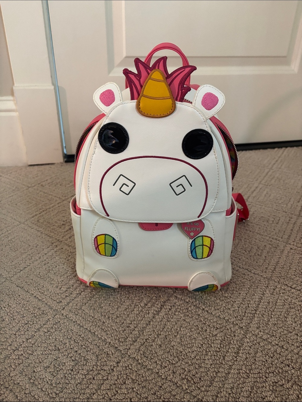 LOUNGEFLY Funko Pop! Despicable Me Minions Fluffy Unicorn Mini Backpack Bag